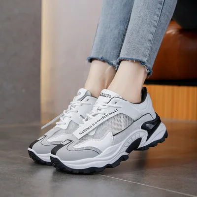 Summer New Arrivals High Quality Hot Selling Thick Bottom Mesh Breathable All-match Sport Casual Sneakers Shoes Women 2021
Summer New Arrivals High Quality Hot Selling Thick Bottom Mesh Breathable All-match Sport Casual Sneakers Shoes Women 2021
