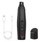 Amazon Ebay Hot Black Design USB Rechargeable Pet Nail Clippers Pet Cat Dog Nail Grinder Trimmer