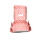 Custom Printed Red Color Folding Cardboard Transport Packaging Hat Box