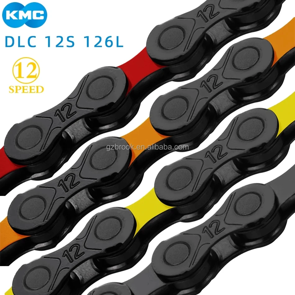 KMC Chain DLC 12S Speed 126 Links MTB Road bike chain, Yellow/green/orange//blue/red
KMC Chain DLC 12S Speed 126 Links MTB Road bike chain, Yellow/green/orange//blue/red