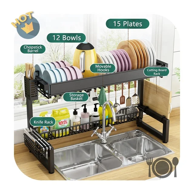 Kitchen Storage Organizer Space Save Sink Rack 72cm 82cm 92cm Metal Kitchen Sink Dish Rack Over Sink Dish Drainer Rack
Kitchen Storage Organizer Space Save Sink Rack 72cm 82cm 92cm Metal Kitchen Sink Dish Rack Over Sink Dish Drainer Rack