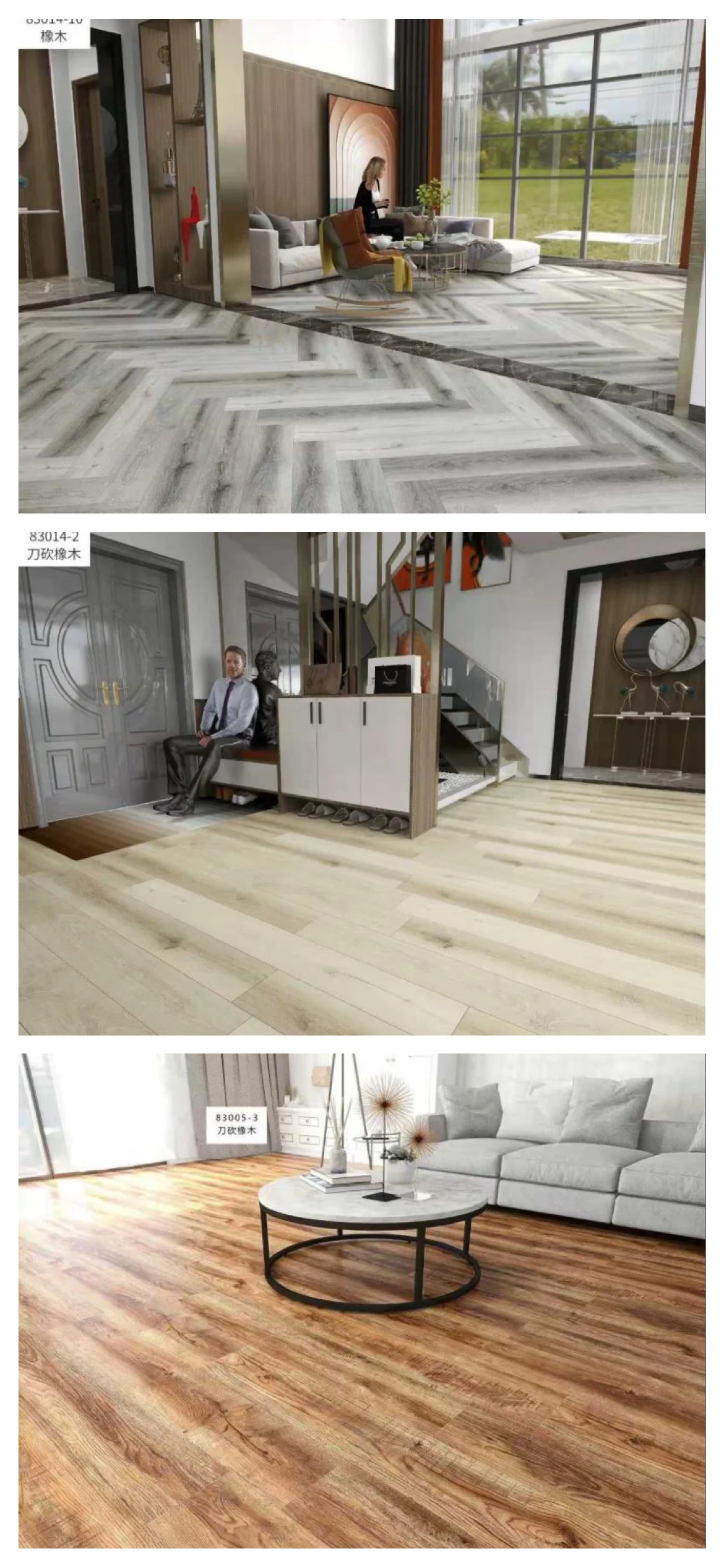 Luxury Vinyl Scratch resistant waterproof formaldehyde-free SPC Click flooring