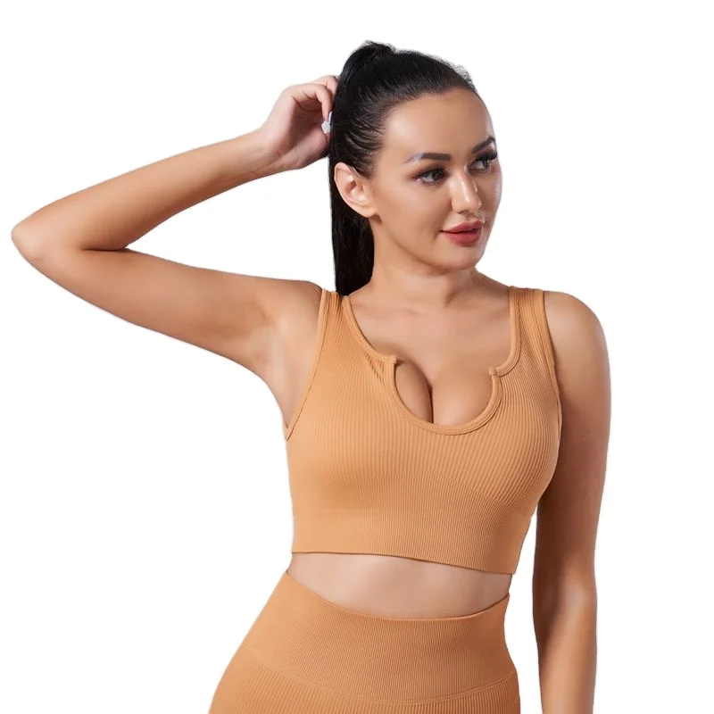2021 New Seamless Yoga Wear Women's Breathable Sports Bra Running Workout Yoga Suit Moisture wicking vest, Customized colors
2021 New Seamless Yoga Wear Women's Breathable Sports Bra Running Workout Yoga Suit Moisture wicking vest, Customized colors