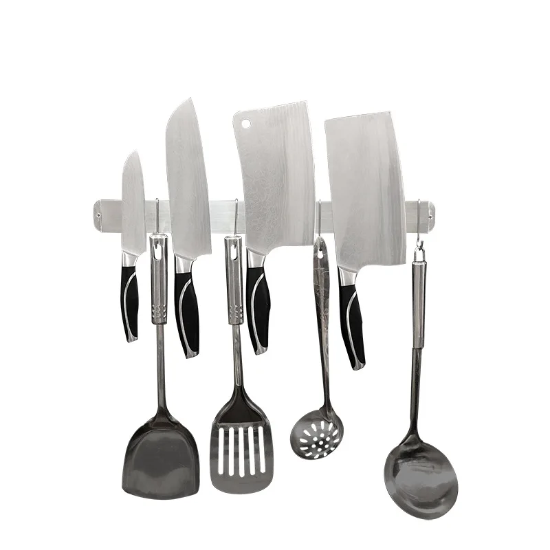 Magnetic Knife Holder with Adhesive Sticker Stainless Steel Magnetic Knife Bar Strip Rack, Silver
Magnetic Knife Holder with Adhesive Sticker Stainless Steel Magnetic Knife Bar Strip Rack, Silver