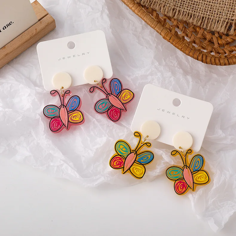 Women Girl Handmade Polymer Clay Soft Cute Animal Butterfly Pottery Piercing Ear Stud Earring Polymer Earrings, White
Women Girl Handmade Polymer Clay Soft Cute Animal Butterfly Pottery Piercing Ear Stud Earring Polymer Earrings, White