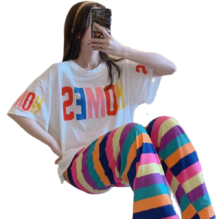 2020 spot puls size mixed batch Summer pajamas short sleeve pants loose cotton cartoon women's home set, Picture shows
2020 spot puls size mixed batch Summer pajamas short sleeve pants loose cotton cartoon women's home set, Picture shows