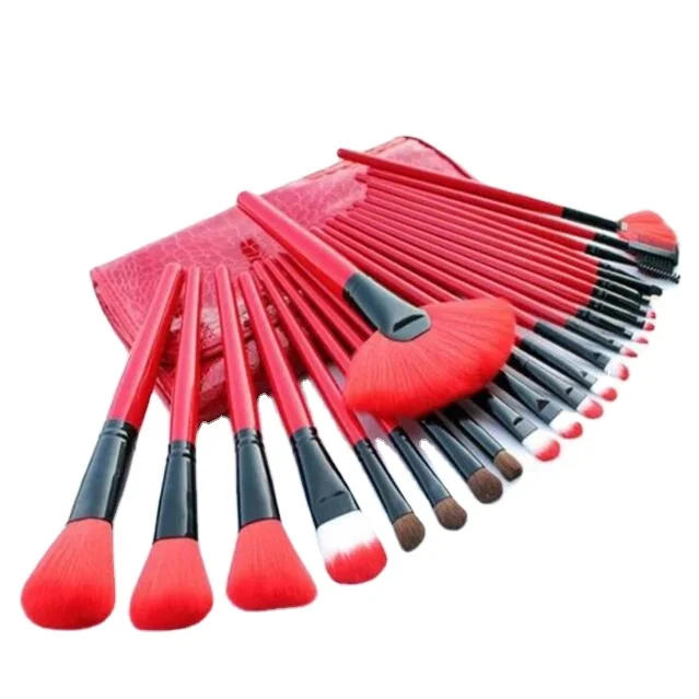 24pcs log beauty tool brush make up set manufacturer stock professional custom wholesale private label makeup brush set, Customized color 
24pcs log beauty tool brush make up set manufacturer stock professional custom wholesale private label makeup brush set, Customized color