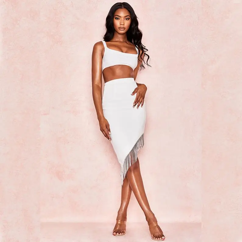 Off Shoulder Strap Fringe High Waist Two Piece Set CRYSTAL Diamond Dress Party Bodycon Bandage banquet evening Suits dress, Color
Off Shoulder Strap Fringe High Waist Two Piece Set CRYSTAL Diamond Dress Party Bodycon Bandage banquet evening Suits dress, Color