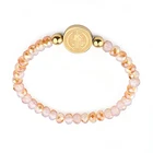 Handmade Dainty Glass Beads Religious Charm Bracelet Chain Customized Bracelet Beads Chain Christmas Gift