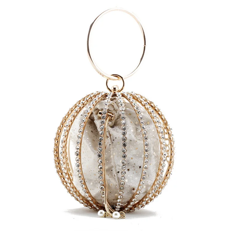 2021 fashion trend metal cage hollow ball clutch handbag diamond evening bag ladies wedding, 4colors
2021 fashion trend metal cage hollow ball clutch handbag diamond evening bag ladies wedding, 4colors