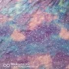 Comfortable warm thick starry sky print flannel polyester fabric knitted