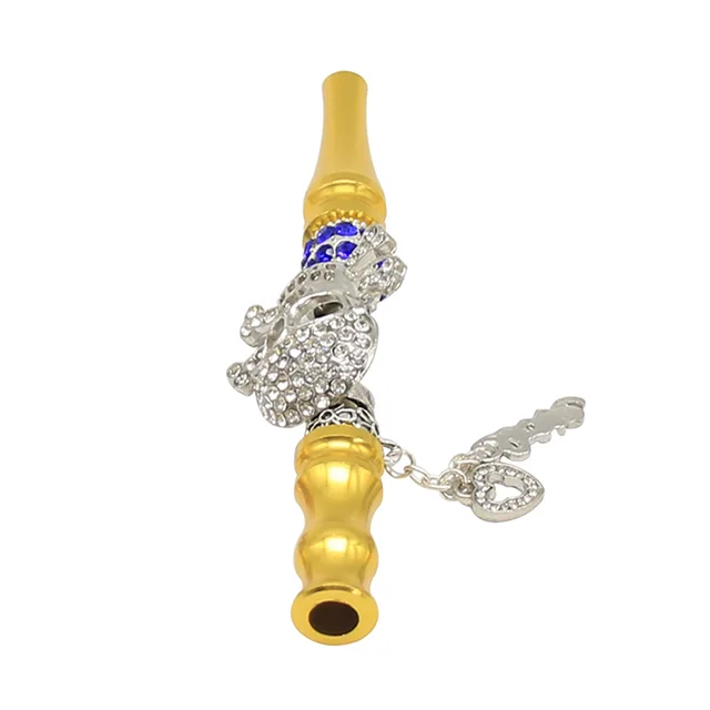 Polychrome animal with pendant metal cigarette holder for detachable cleaning Filter cigarette holder, Gold, silver, blue, black, pink, purple, green, red
Polychrome animal with pendant metal cigarette holder for detachable cleaning Filter cigarette holder, Gold, silver, blue, black, pink, purple, green, red