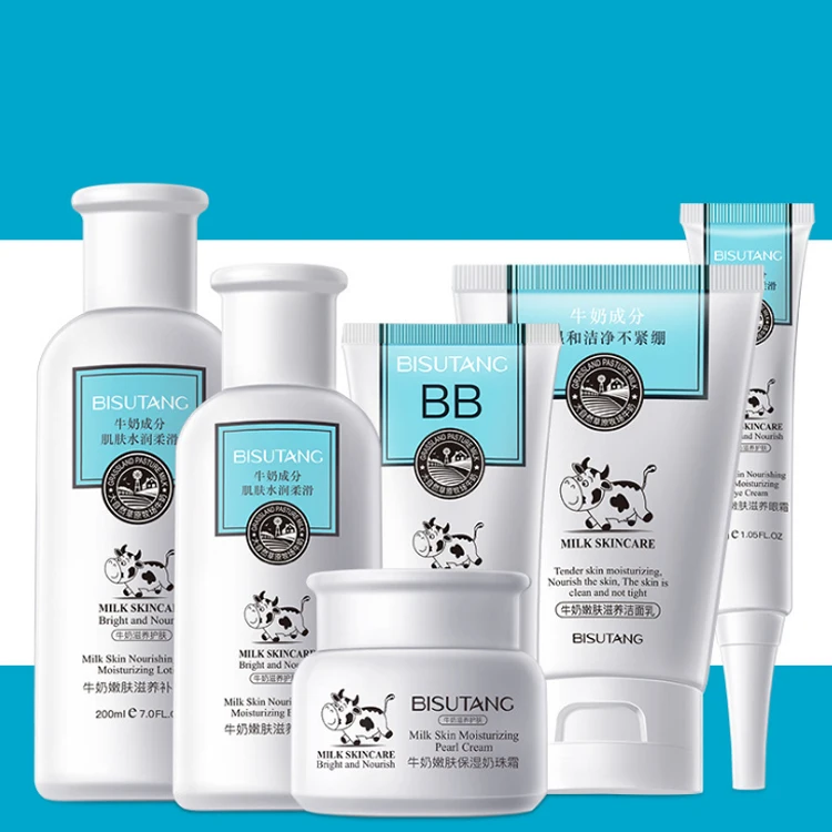 Wholesale Organic Moisturizing Skin Care Set Milk Nourishing Whitening Set Facial Skin Care Kits, White
Wholesale Organic Moisturizing Skin Care Set Milk Nourishing Whitening Set Facial Skin Care Kits, White