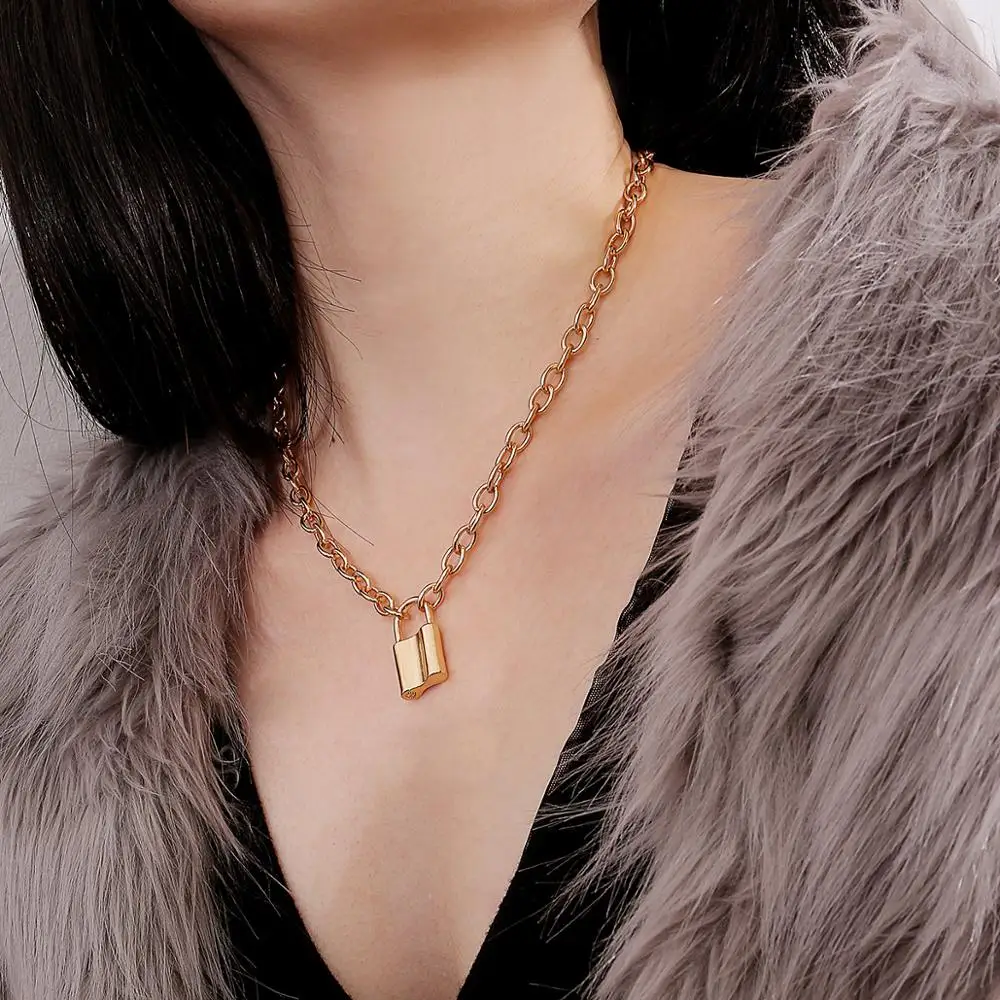 HOVANCI 2020 Winter New Lock Lockstitch Link Chains Necklace Lock Chains Choker Hiphops Necklace for Women Men, As picture
HOVANCI 2020 Winter New Lock Lockstitch Link Chains Necklace Lock Chains Choker Hiphops Necklace for Women Men, As picture