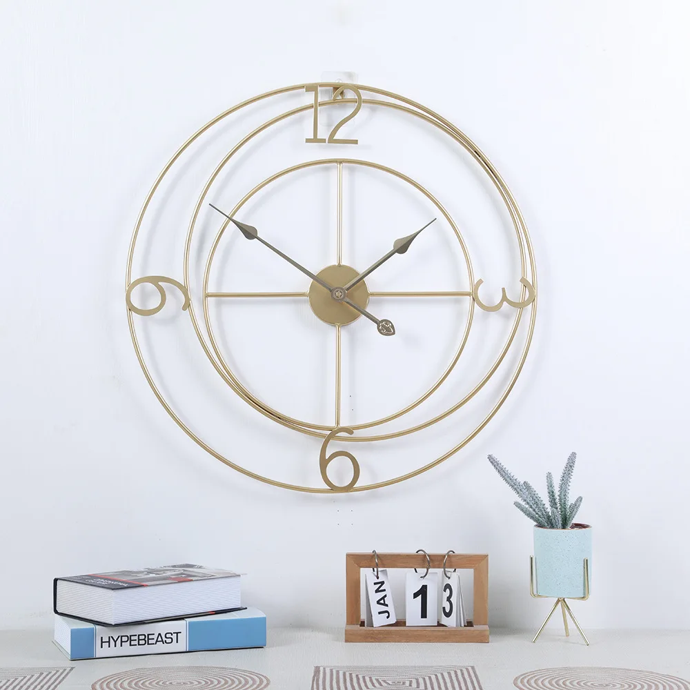 Modern simple digital large wall clock iron art gold creative wall clock European art decorative clock, ,vintage gold
Modern simple digital large wall clock iron art gold creative wall clock European art decorative clock, ,vintage gold