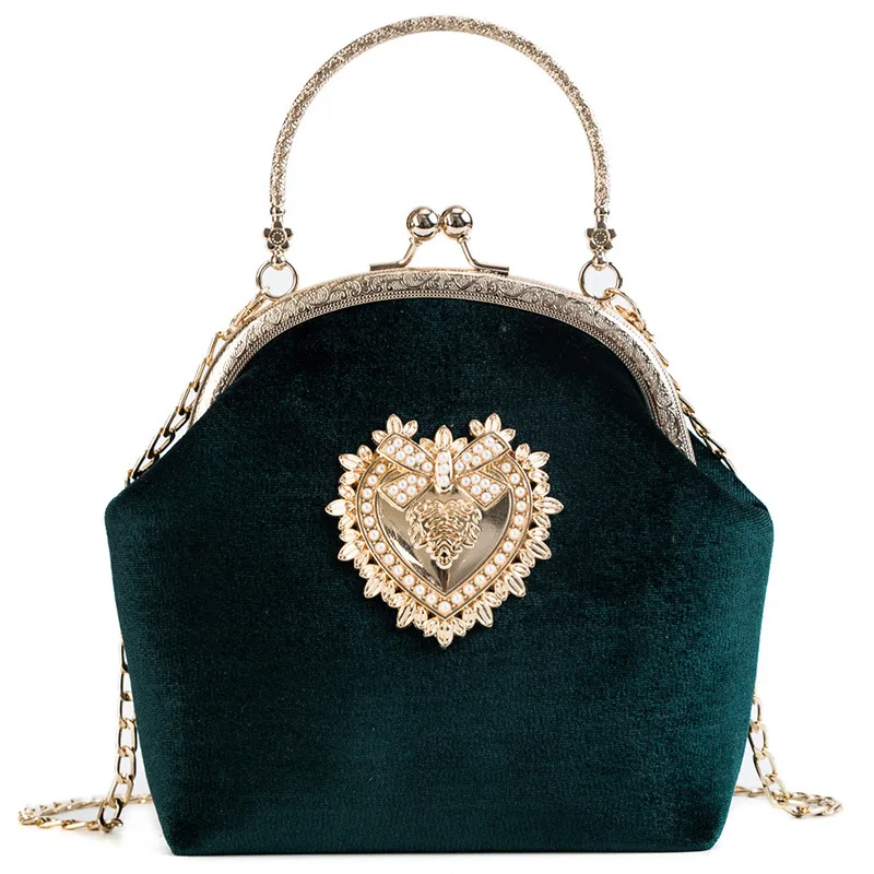 2020 New Exquisite Heart Decorative Metal Handle Metal Chain Velvet Fabric Women Handbag, Gray/black/pink/green/wine red
2020 New Exquisite Heart Decorative Metal Handle Metal Chain Velvet Fabric Women Handbag, Gray/black/pink/green/wine red