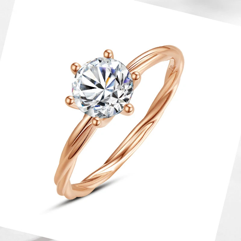 LIFE LOVE 9K Rose Gold Rings Braided Custom 14K 18K Engagement Jewelry Gemstone Moissanite Rings, Picture
LIFE LOVE 9K Rose Gold Rings Braided Custom 14K 18K Engagement Jewelry Gemstone Moissanite Rings, Picture