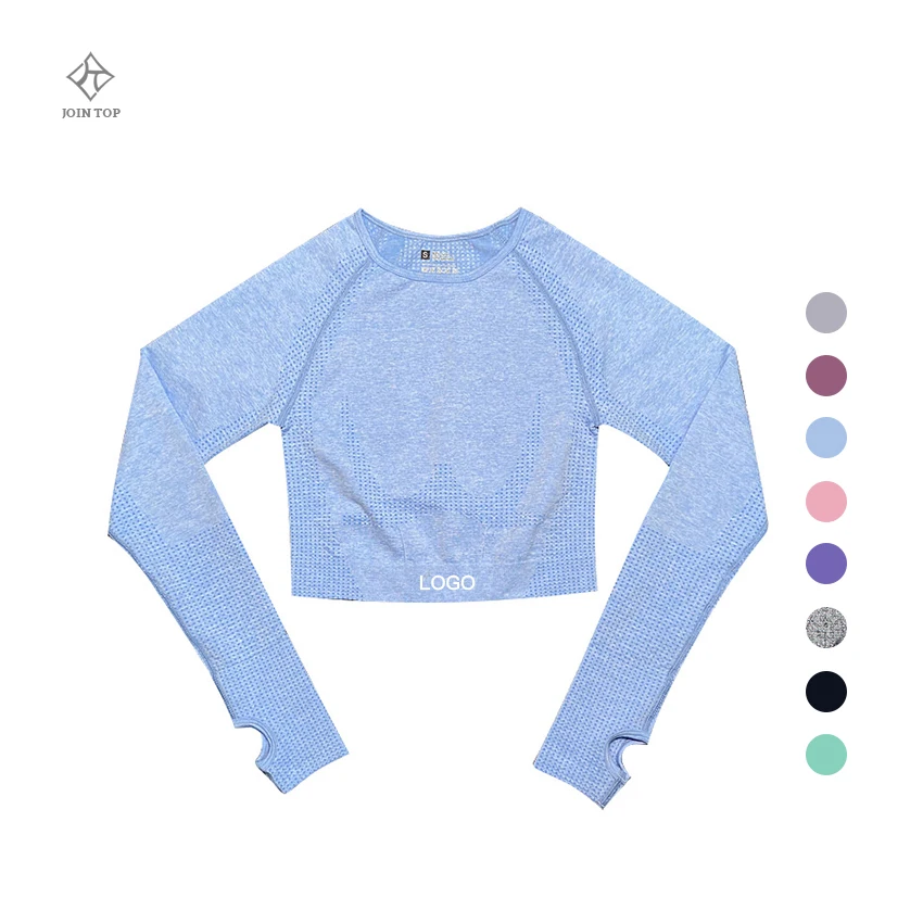 Jointop fashion hot sale ladies yoga top activewear sportswear long sleeve fitness, Customized colors
Jointop fashion hot sale ladies yoga top activewear sportswear long sleeve fitness, Customized colors