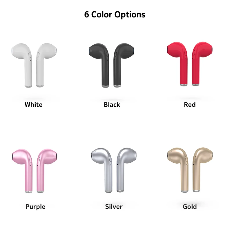 Smart wireless headset private mobile music player studio headphones I7S TWS for samsung - ANKUX.COM