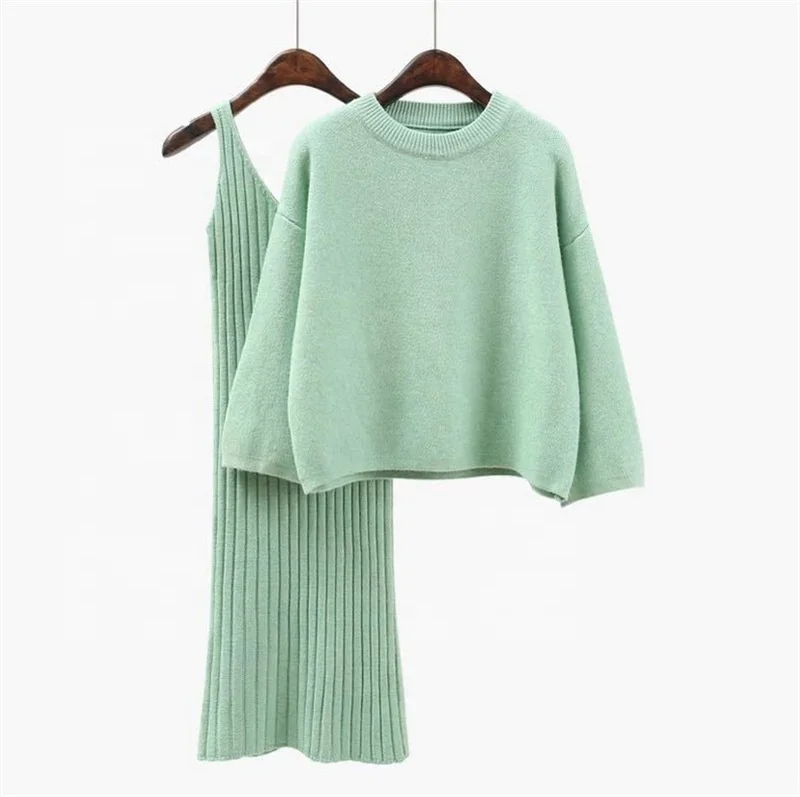 Plain Korea Style Women's Sweaters Lady Winter 2 Piece Long Skirt Sweater Set Loose Knit Long Sleeve Oversize Knitwear Women, Customized color
Plain Korea Style Women's Sweaters Lady Winter 2 Piece Long Skirt Sweater Set Loose Knit Long Sleeve Oversize Knitwear Women, Customized color