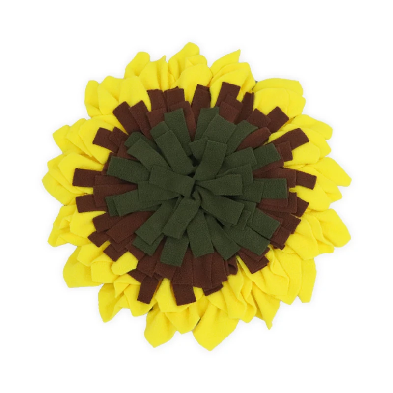 Sunflower Flower Type Sniffing Blanket Puzzle Anti-choke Food Training Dog Yoga Mat Slow Food Dog Bowl Chew Toys, Picture
Sunflower Flower Type Sniffing Blanket Puzzle Anti-choke Food Training Dog Yoga Mat Slow Food Dog Bowl Chew Toys, Picture