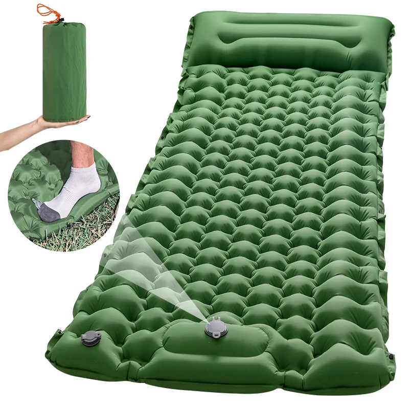 Quality Thick widened Self inflating Sleeping Pad Sleeping Mat Foot Pump Camping sleeping Pad Outdoor inflatable Camping Mat
Quality Thick widened Self inflating Sleeping Pad Sleeping Mat Foot Pump Camping sleeping Pad Outdoor inflatable Camping Mat