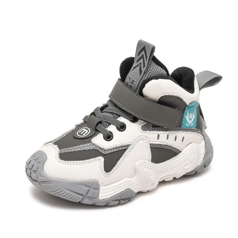 Boys' running shoes Autumn and winter New primary school casual sneakers high-top plus fleece warm boy daddy shoes
Boys' running shoes Autumn and winter New primary school casual sneakers high-top plus fleece warm boy daddy shoes