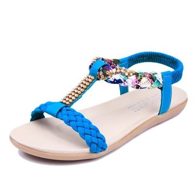 Women Summer Boho Sandals Plus Size 36-41 Fashion Woman Beach Casual Shoe Ethnic Sandals, Blue,beige,red,black
Women Summer Boho Sandals Plus Size 36-41 Fashion Woman Beach Casual Shoe Ethnic Sandals, Blue,beige,red,black