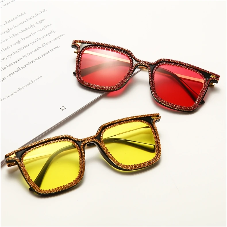 DL Glasses DLL1800 Fashion Oversized Bling sun glasses handmade diamond Rhinestone Frame Square women Sunglasses 2021, Picture colors
DL Glasses DLL1800 Fashion Oversized Bling sun glasses handmade diamond Rhinestone Frame Square women Sunglasses 2021, Picture colors