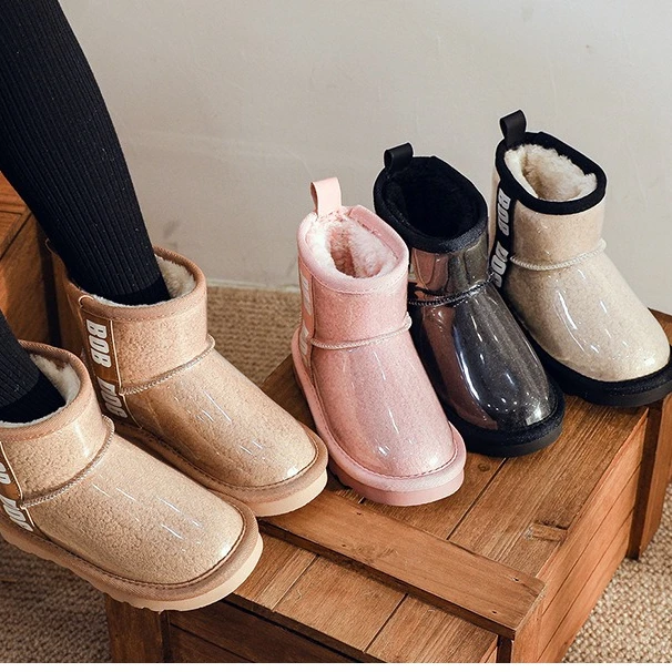 Warm plush Toddler Fashion Casual winter ankle boots with wool outdoor Kids cotton shoes sheepskin children snow boots, Black, beige, khaki, pink
Warm plush Toddler Fashion Casual winter ankle boots with wool outdoor Kids cotton shoes sheepskin children snow boots, Black, beige, khaki, pink