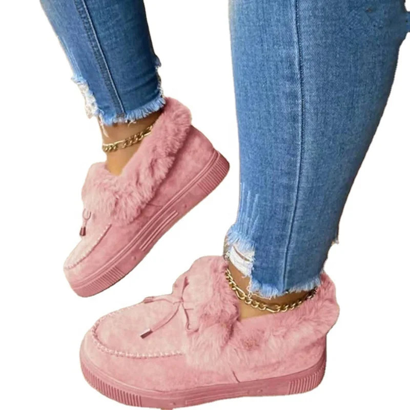 China factory new round toe platform plush warm winter fur flat shoes lady girl snow boots slip on loafers woman shoes winter, Optional
China factory new round toe platform plush warm winter fur flat shoes lady girl snow boots slip on loafers woman shoes winter, Optional