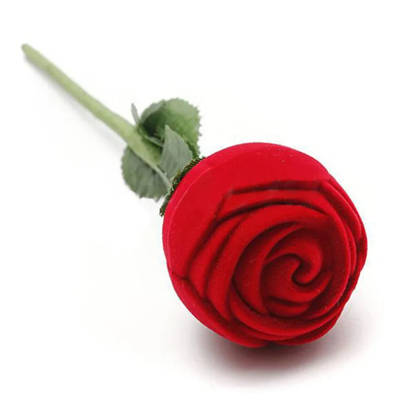 Rings Box Rose Head with Long Stem Long Stemmed Flower Jewelry Box Ring Box Packaging for Wedding Rings/Valentine's Day, White, blue, red customized
Rings Box Rose Head with Long Stem Long Stemmed Flower Jewelry Box Ring Box Packaging for Wedding Rings/Valentine's Day, White, blue, red customized