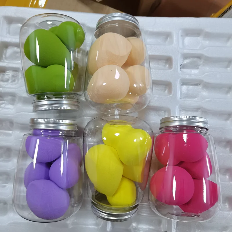 Makeup powder puff Super soft powder puff makeup sponge Foundation Blending Make Up Sponge in jars 4pcs set sponge
Makeup powder puff Super soft powder puff makeup sponge Foundation Blending Make Up Sponge in jars 4pcs set sponge