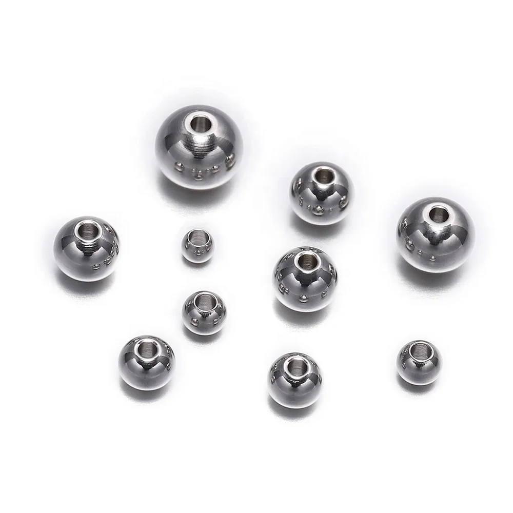 30-100pcs Round Seed Beads Stainless steel Loose Spacer Beads For Jewelry Making Bracelet Big Hole Beads Findings Supplies
30-100pcs Round Seed Beads Stainless steel Loose Spacer Beads For Jewelry Making Bracelet Big Hole Beads Findings Supplies