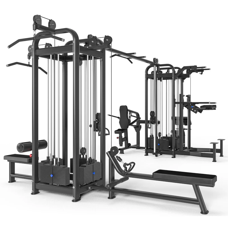 Hot sale fitness equipment multifunction training rack 8 station, Customized
Hot sale fitness equipment multifunction training rack 8 station, Customized