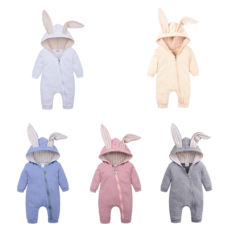 Cute Rabbit Bunny Baby Infact Clothes Jumpsuit Kids Boys Girls Cotton Long Sleeve Hooded Zipper Romper, Customized color
Cute Rabbit Bunny Baby Infact Clothes Jumpsuit Kids Boys Girls Cotton Long Sleeve Hooded Zipper Romper, Customized color