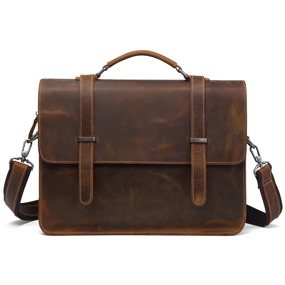 Wholesale High Quality shoulder strap flip Genuine Leather Laptop Computer Bag for Men handbag for macbook pro
Wholesale High Quality shoulder strap flip Genuine Leather Laptop Computer Bag for Men handbag for macbook pro