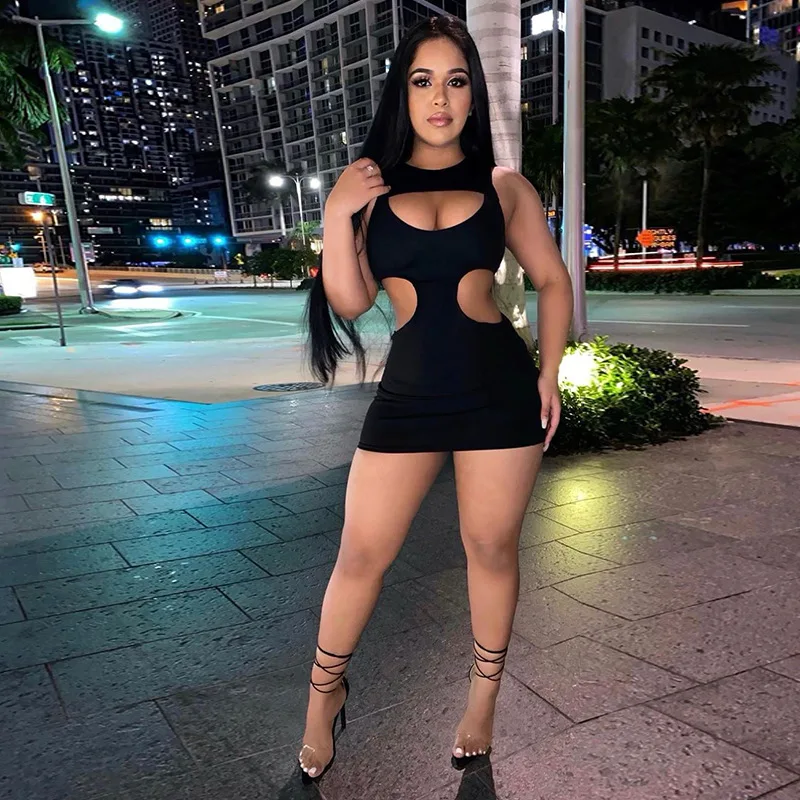 High Quality R06060 - Fashion Sleeveless Hollow Out Solid Bodycon Camisole Dress Women
High Quality R06060 - Fashion Sleeveless Hollow Out Solid Bodycon Camisole Dress Women