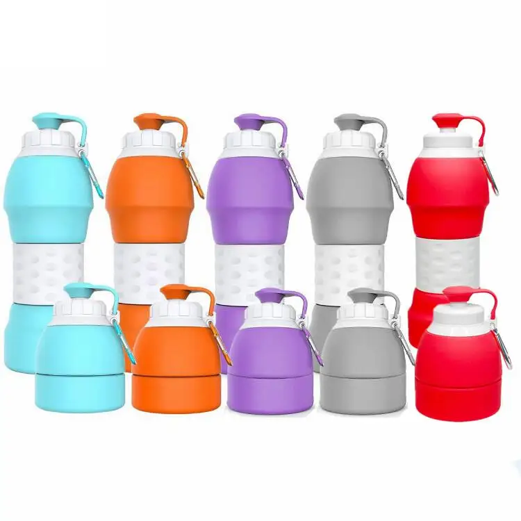 Best selling wholesale 580ml travel silicone outdoor sport folding water bottle, Customized color
Best selling wholesale 580ml travel silicone outdoor sport folding water bottle, Customized color