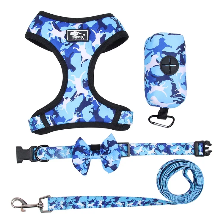Wholesale Adjustable Custom Soft Breathable Cute Luxury Puppy Harness Printed Dog Collar Leash Harness Set.
Wholesale Adjustable Custom Soft Breathable Cute Luxury Puppy Harness Printed Dog Collar Leash Harness Set.