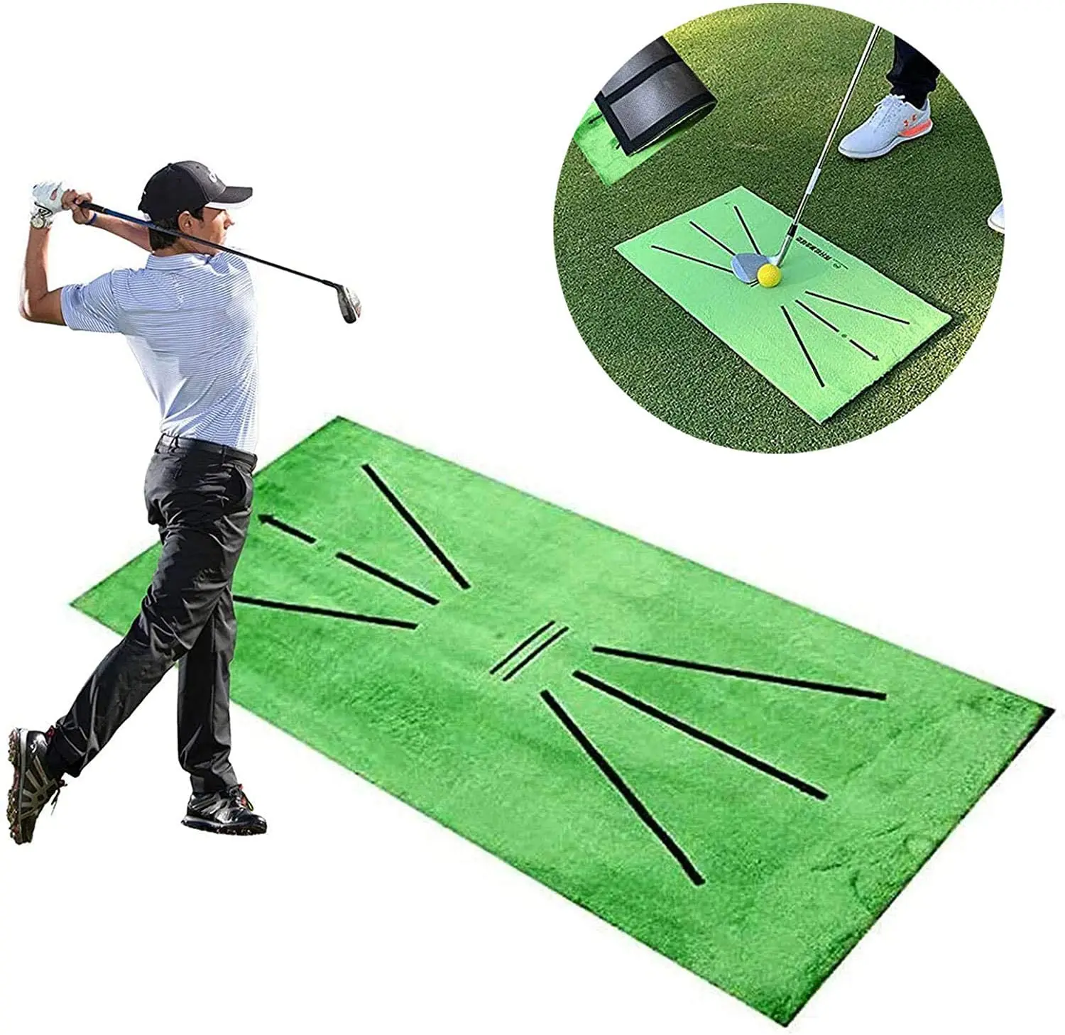 Wholesale Golf Swing Mat Golf Training Mat Artificial Golf Putting Mat, Green / customized
Wholesale Golf Swing Mat Golf Training Mat Artificial Golf Putting Mat, Green / customized