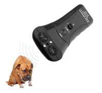 

2019 Best Buy Ultrasonic Dog Repeller Electronic Anti Barking Stop Bark Handheld 3 in 1 Pet Dog Trainer with LED Flashlight
