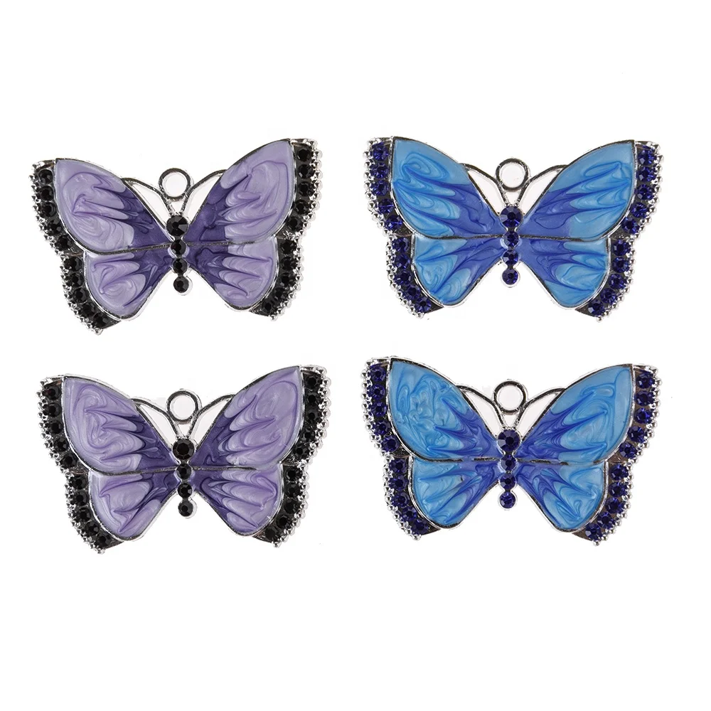Luxury DIY Colorful enameled Crystal butterfly Charms Bracelet Hand-Made Bracelets Necklace pendants For Making accessories, Picture show
Luxury DIY Colorful enameled Crystal butterfly Charms Bracelet Hand-Made Bracelets Necklace pendants For Making accessories, Picture show