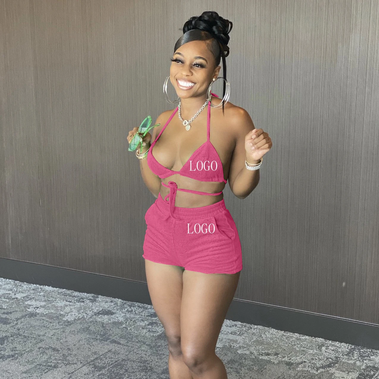 2021Custom Logo bandage Sexy bikini solid color sling two-piece set 2 pcs swim beach suit long sleeves bathing suit for women
2021Custom Logo bandage Sexy bikini solid color sling two-piece set 2 pcs swim beach suit long sleeves bathing suit for women