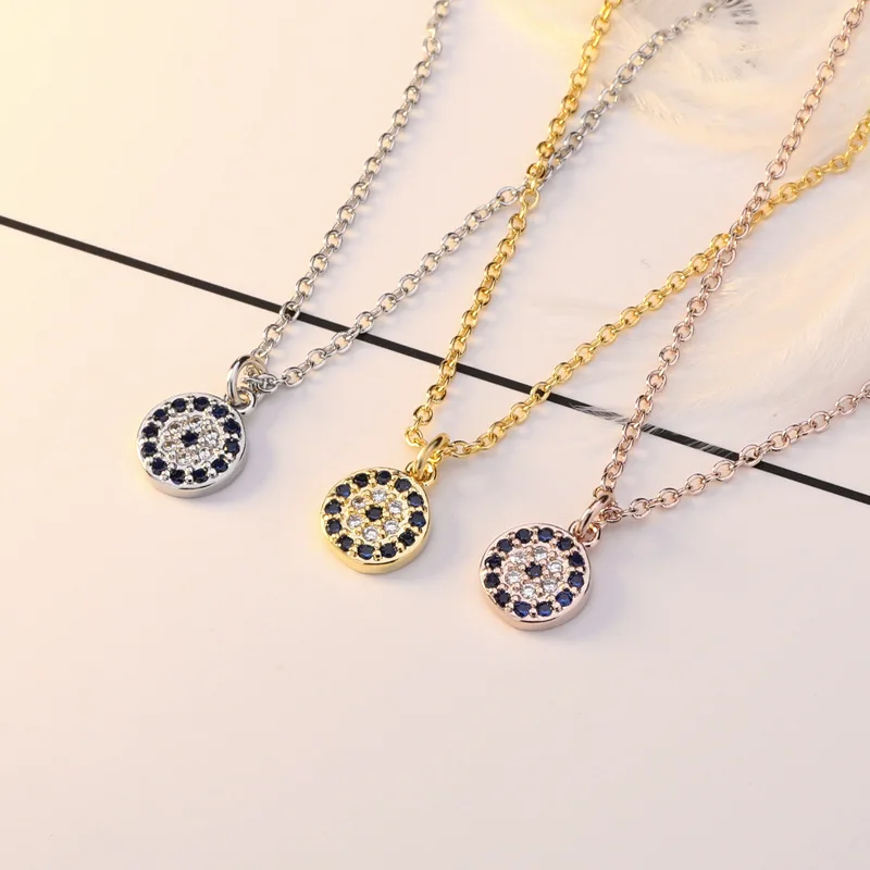Fashion Custom 925 Sterling Silver Link Chain Jewelry Women 14K Gold Diamond Evil Eye Pendant Necklace
Fashion Custom 925 Sterling Silver Link Chain Jewelry Women 14K Gold Diamond Evil Eye Pendant Necklace