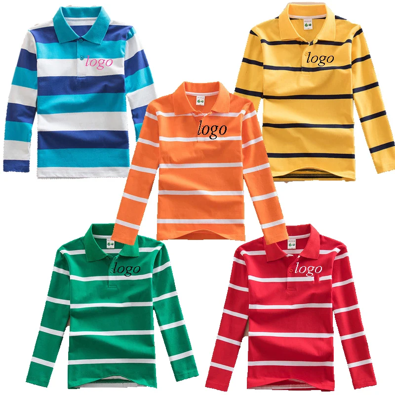 Wholesale Long sleeve kids clothes cotton in stock Fashion uniform stripe t shirt polo shirt for kids boys
Wholesale Long sleeve kids clothes cotton in stock Fashion uniform stripe t shirt polo shirt for kids boys