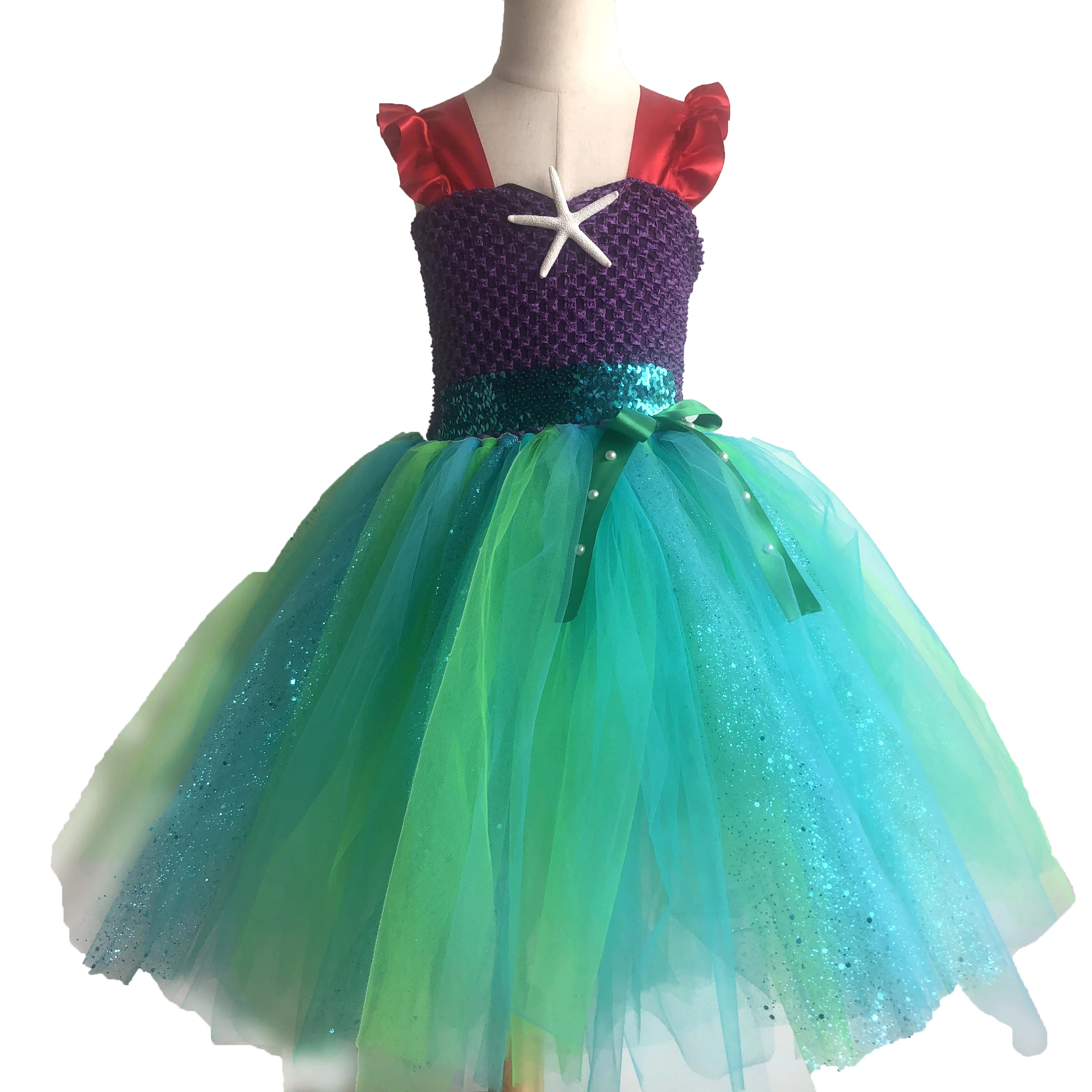2021 Mermaid Costume Clothes Handmade Purple Sequin Birthday Party Mermaid Girl Dress
2021 Mermaid Costume Clothes Handmade Purple Sequin Birthday Party Mermaid Girl Dress