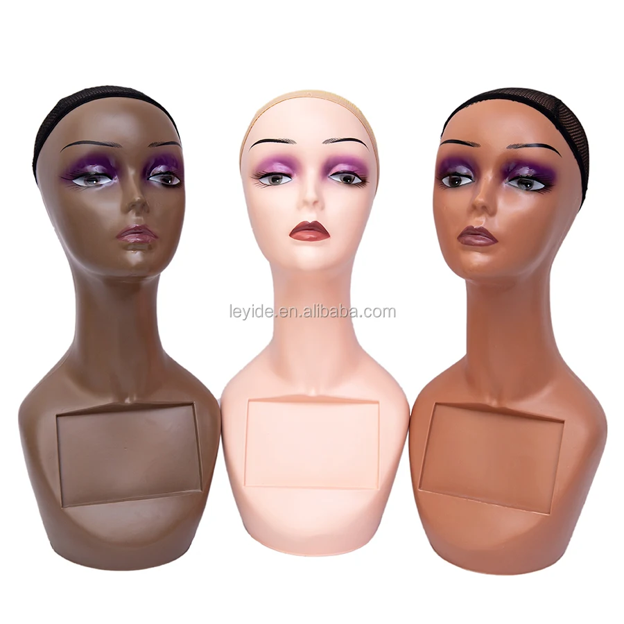 Hot Sale High Quality Professional Realistic Mannequin Head Makeup Female Mannequin Heads For Wig Display, Optional
Hot Sale High Quality Professional Realistic Mannequin Head Makeup Female Mannequin Heads For Wig Display, Optional
