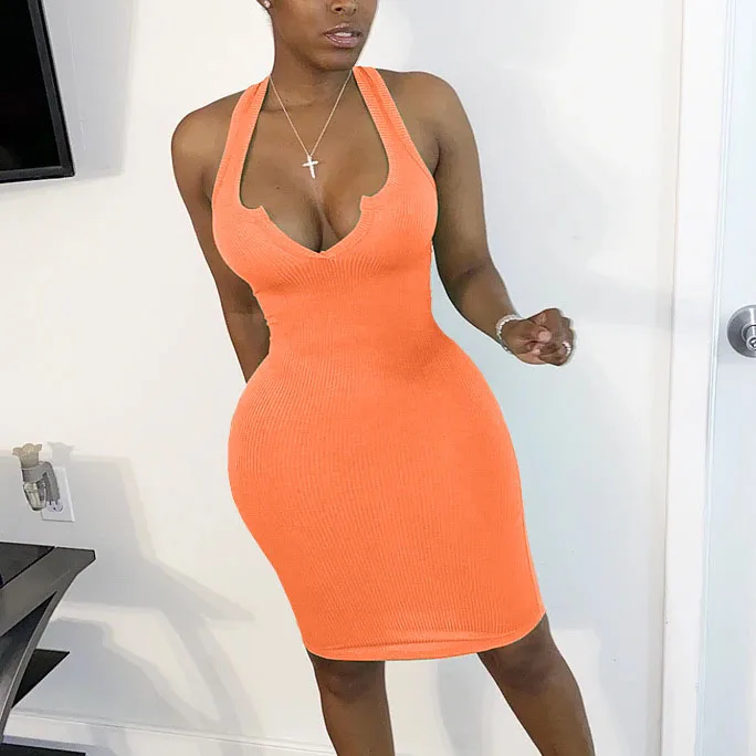 Hot selling Casual Dresses Sexy Deep V Neck Women Summer Clothes, Pink/orange/black/rose red
Hot selling Casual Dresses Sexy Deep V Neck Women Summer Clothes, Pink/orange/black/rose red