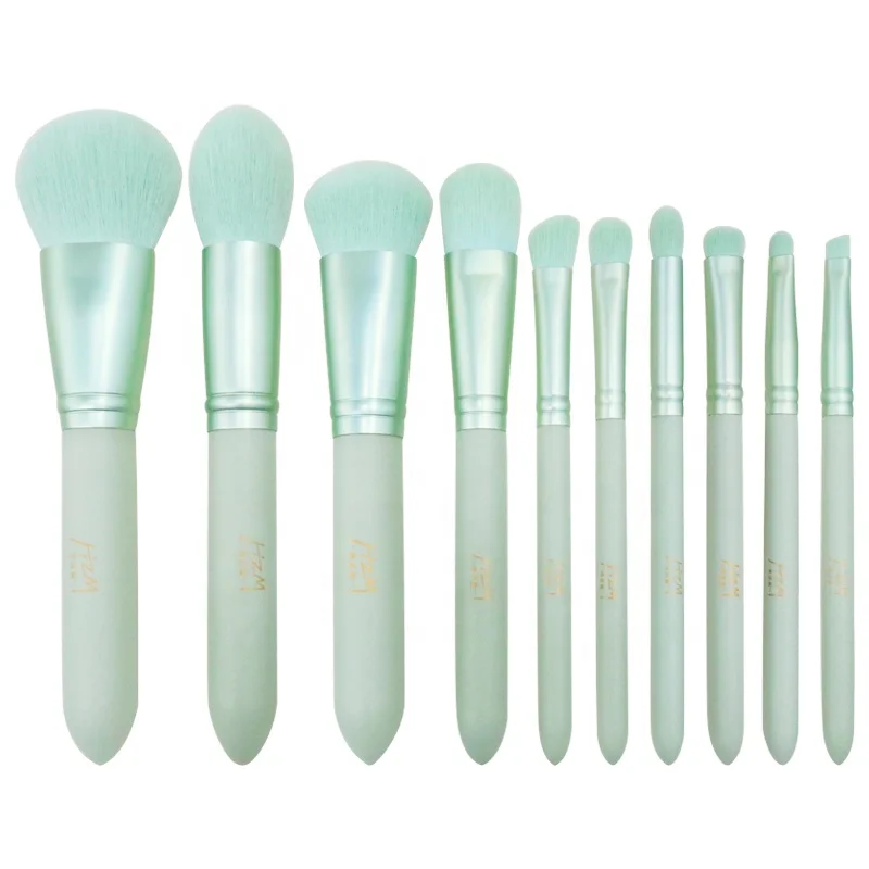 10 Pcs vegan makeup brushes Set professional private label Green Beauty Handle cosmetics brush custom logo makeup brush
10 Pcs vegan makeup brushes Set professional private label Green Beauty Handle cosmetics brush custom logo makeup brush